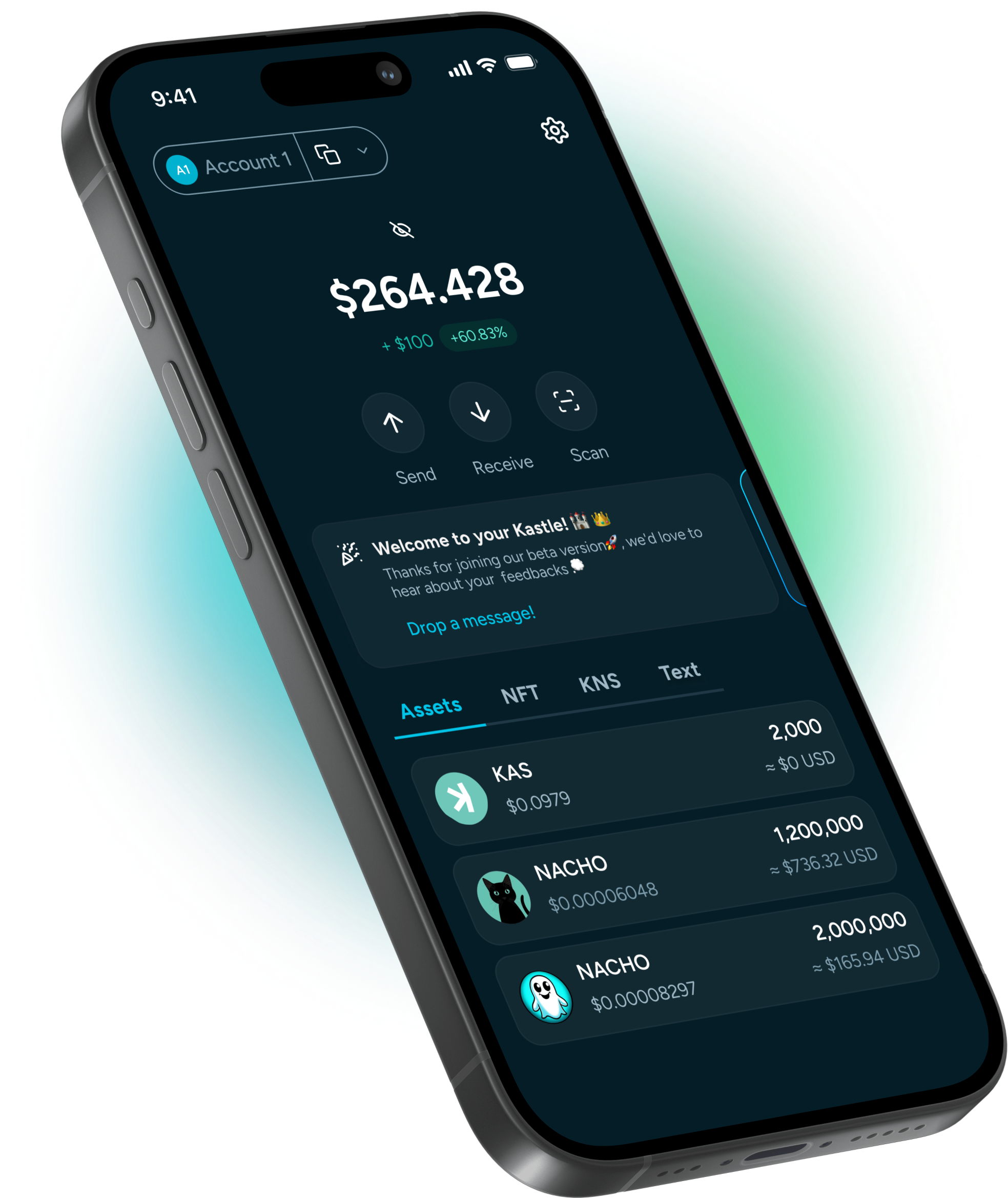 Kastle – Fast & Secure Kaspa Wallet